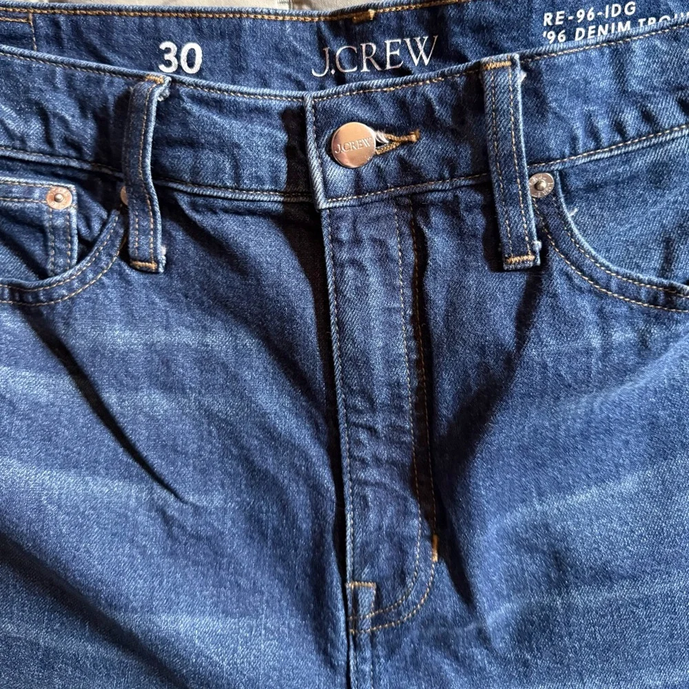 J. Crew Dark Blue Wide-Leg Jeans